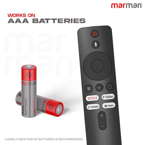 Image of Marman Compatible with Mi Tv Bluetooth Voice Remote Original Suitable for Redmi Xiaomi 32 43 55 65 Inch LED Smart 4k HD UHD Android Television - Pairing Must !