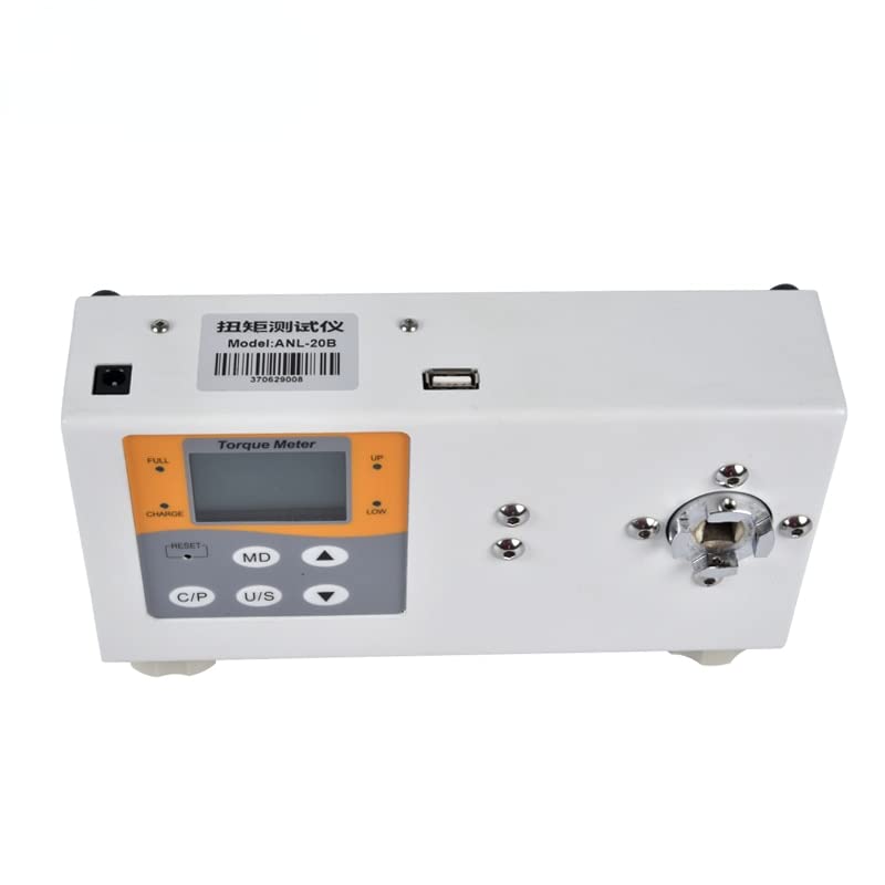 ANL-B Digital Torque Meter - ±1% Accuracy, 0.1-20 Nm, 4 Units, USB - Portable Torque Tester for Mechanics, Electricians, Engineers
