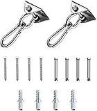 Grosse Anwendungsbereiche: Für den Innen- und Außenbereich, geeignet für Betondecken- und Holzbalken, beste Verankerungslösung für alle Aufhängungsgurte und Widerstandstrainer, Hängemattenschaukel-Kit. Perfekt für Hängesessel, Hängelampe, Swing, Hängematte, Boxsack