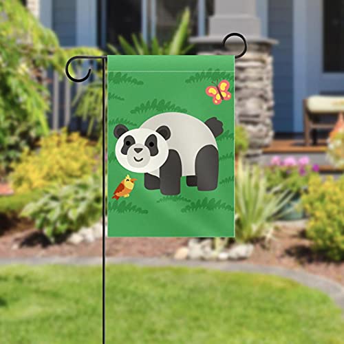 Drapeau de jardin panda en polyester pongé résistant aux UV - 5
