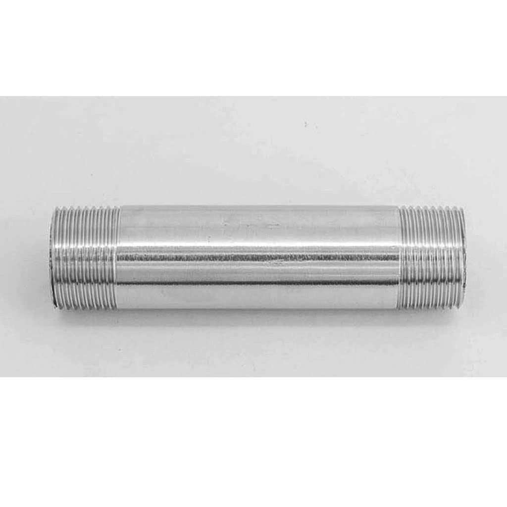 Prolunga Per Tubo Da Giardino In Acciaio Inox 70 Cm, Raccordi In Ottone 3/4", Antigoccia