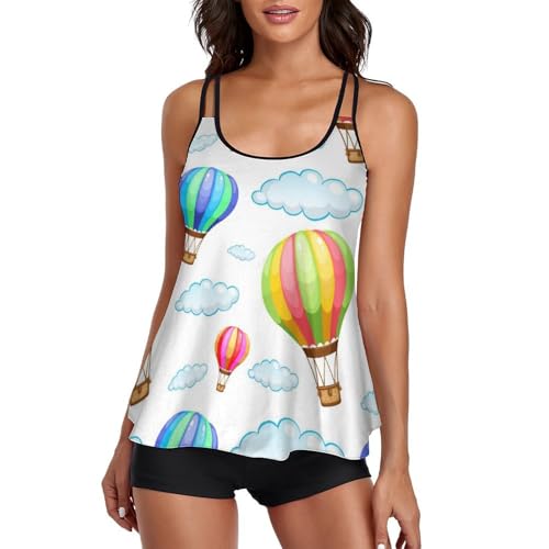 Bikini Tankini Femme Shorty Idéal pour Journée Plage et Spa