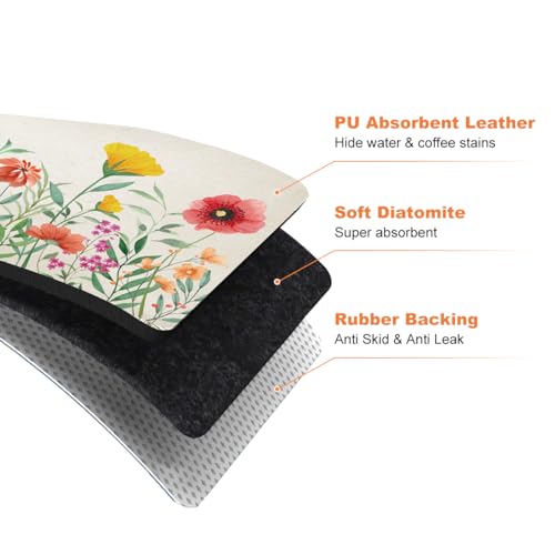 Lokhom SPRING FLORAL Dish Drainer Rack Mats thumb #5