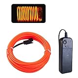 [EigenschAaften] Kann auf der Oberfläche mit Klebeband, Stift, Kleber, Drahthack usw. befestigt werden. Dieser EL-Draht ist flexibel und kann leicht in jede gewünschte Form gebogen werden. Aber Sie müssen Werkzeuge verwenden.EL-Draht ist ein dünner Kupferdraht, der mit einem Leuchtstoff umhüllt ist, der um 360 Grad leuchtet. Verwenden Sie es, wo Sie sich vorstellen können!