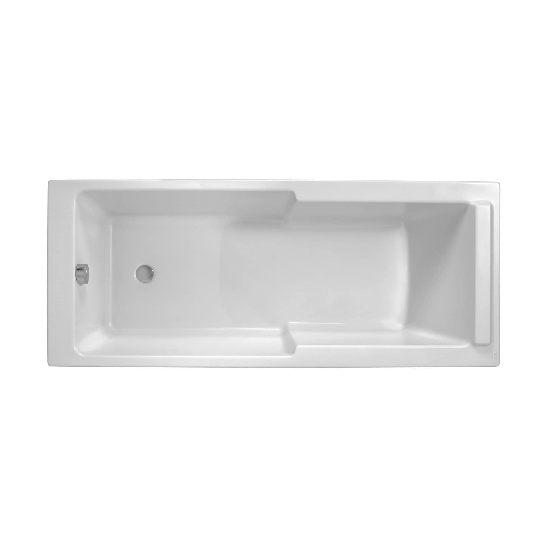 Baignoire acrylique Jacob Delafon Struktura 170x75 double fonction bain douche blanc brillant