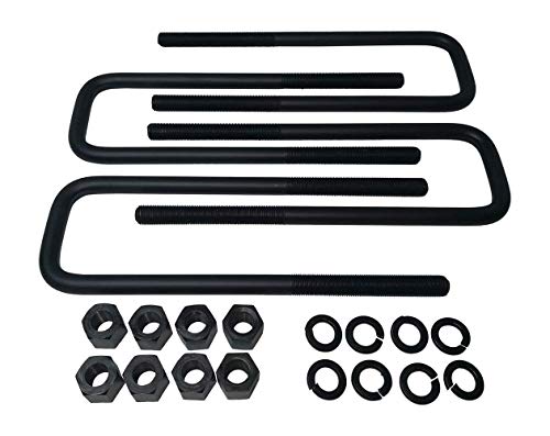 American Automotive 95-99 Tahoe 4Wd 2" Rear Suspension Lift Solid Cast Iron Blocks + 12.5" U Bolts #TOP1