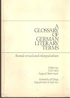 A Glossary of German Literary Terms (Otago German Studies,) 0959765069 Book Cover