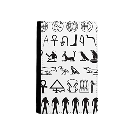 Portefeuille de voyage hiéroglyphes : protégez vos cartes avec style