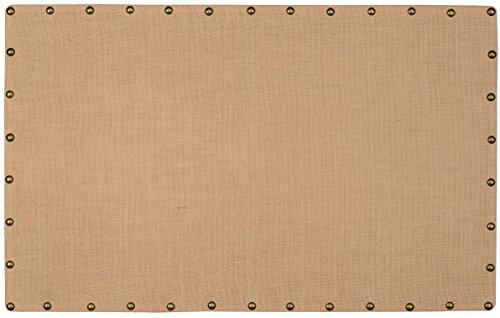 Linon Burlap Nailhead Corkboard - Large