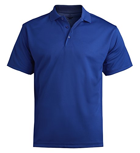 Averill's Sharper Uniforms Men's Moisture Management Hi-Performance Polo Shirt Large Royal Blue