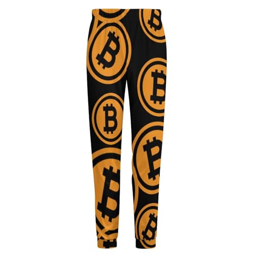 Bitcoin Mens Sleep Pajamas Pants Cotton Pjs Elastic Waist Lounge Sleepwear Lightweight Joggers - Image 6