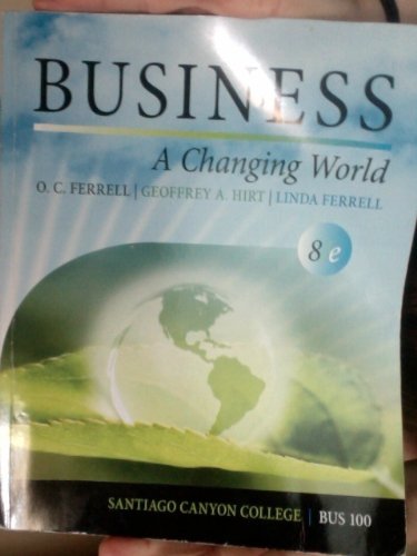 Business: A Changing World 007767698X Book Cover