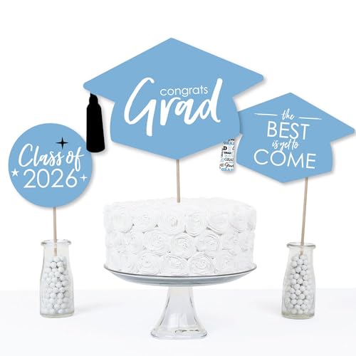 Light Blue 2026 - Best is Yet to Come Graduation - Table Toppers - 15pc by Big Dot of Happiness - Used condition - Image 3