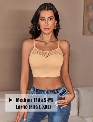 Image of Avidlove Sexy Tops for Women Fishnet Crop Tops Y2k Bralette Hollow Out Camisole Going Out Lingeries Top