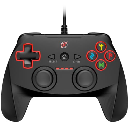 Controle Gamer Kalkan Dagaz RGB Preto USB KLK00001