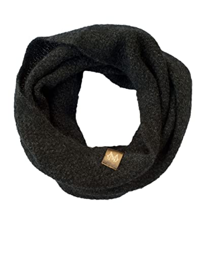 Bufanda tubular para senderismo de invierno en lana de possum gris