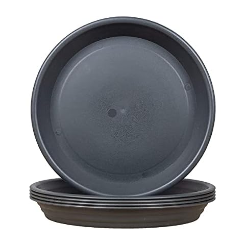 LIKOSO 5 Pcs Gray Plant Saucers Cover