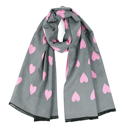GERINLY Sweet Scarf with Festival Print Warm Neck Wraps for Women Chic Holiday Gift Favor