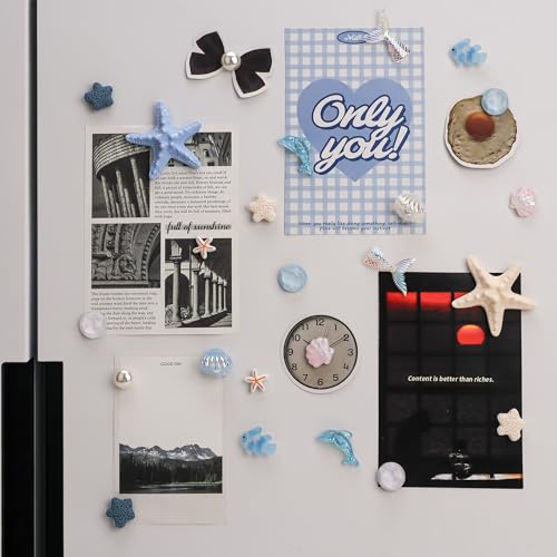 24 imanes decorativos tema playa para refrigerador miniatura 2