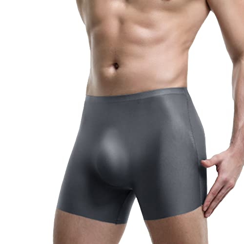 Men'S Underwear Ice Silk Boxer Brief See-Through Transparent Briefs Fitness Sport Boxer Briefs Fast Drying2