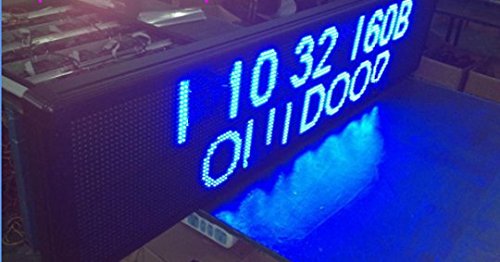 Luz exterior de pantalla GOWE, azul Color, cartel con texto en luz programable, 38,86 cm * 65,7 latencia de transición, electrónico Publicidad