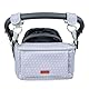 TENDS Kinderwagen Organizer Universal & Multifunktional - Baby und Maternitätsrucksack Features - Buggy Zubehörtasche Reißverschlusstasche und Verstellbarem Schultergurt - Vielseitig für Windeln