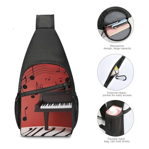 Bolso bandolera casual para mujer y hombre miniatura 5
