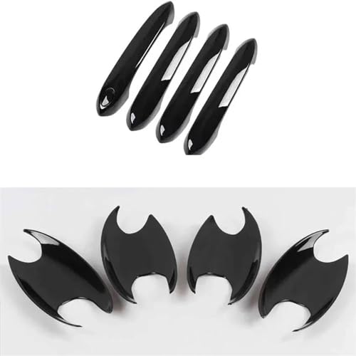 Cubiertas de manija ABS en negro para BMW Serie 3 a 7 y X3 a X7 G20 G30 con orificio inteligente