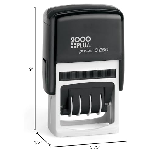 2000 PLUS 065005 Economy Message Dater, 4 Messages, Red/Blue, 1 3/4 x 15/16 - Image 7