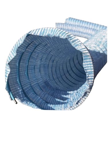 Generico Tubo Flessibile Rinforzato for infiltrazione di Acqua Dolce, Tubo di drenaggio Francese corrugato, Tubo di drenaggio Perforato a Terra(Dia-5cm/2in,200cm(6.6ft))