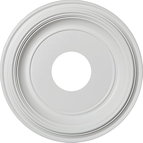 Ekena Millwork CMP13TR Traditional Ceiling Medallion, 13"OD, Unfinished Cover