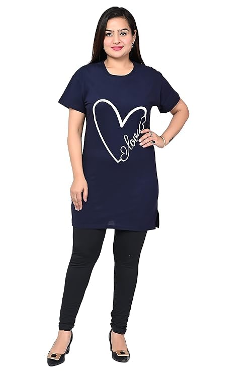 sk wardrobe Women's Plus Size Cotton T-Shirt, Black, Life is Sweet Print, Casual Wear-picture-42