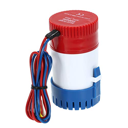 mewmewcat Bomba elétrica de 12 V Bomba de esgoto marinha 1100GPH Bomba de água submersível para barc
