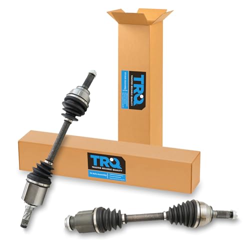 Image of TRQ Front Driver and Passenger Side CV Axle Assembly Set 2 Piece Compatible with 2006-2009 Mazda 3 i Automatic Transmission