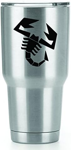 Scorpio Scorpion Vinyl Decals Stickers (2 Pack!!!) | Tumbler Coffee and Insulated Cups | Decals Only! Cup not Included! | 2-3 X 2.7 inch Black Decals | KCD1557