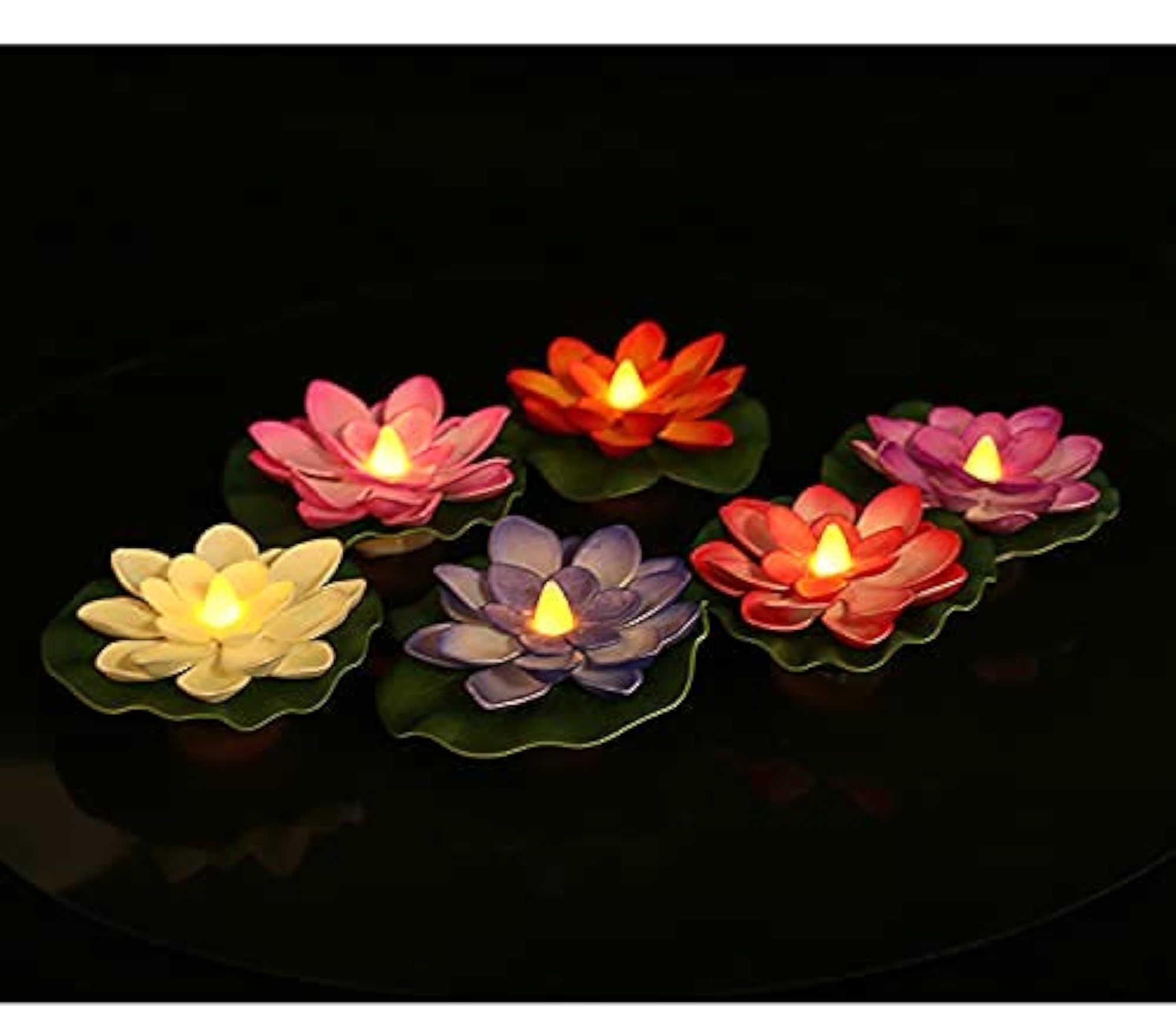 Led Water Sensor Lotus Candle, Floating Smokeless Gift