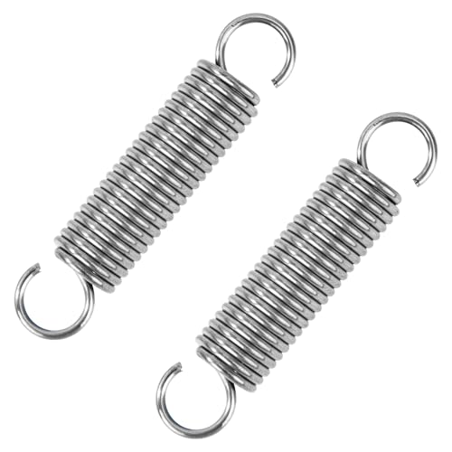 GUNGY Resortes de Extensión 55mm Muelles de Tensión con Gancho Muelle de Acero Inoxidable Diámetro Exterior 12mm Diámetro Alambre 1,5mm Fuerza Resorte 6,0kg 2 Piezas