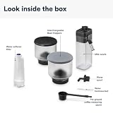 De'Longhi Rivelia EXAM440.55.W, superautomatyczny ekspres do kawy z LatteCrema Hot, automatyczny spieniacz do mleka, kompaktowy rozmiar, 16 przepisów, kolorowy ekran dotykowy, arktyczna biel