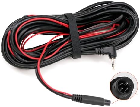 WOLFBOX 33Feet Backup Camera Extension Cord Cable for Mirror Dash Cam(4 pin,2.5mm)