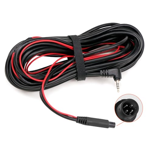 WOLFBOX 50 Feet Rear Camera Longer Replacement Cable for i17 / i07 / G840S / G840H / G900 / G930 / G850 / G850PRO / G900PRO Version with 2.5mm Jack (4-Pin) Mirror Dash Cam by WOLFBOX - Used condition - US$15.33