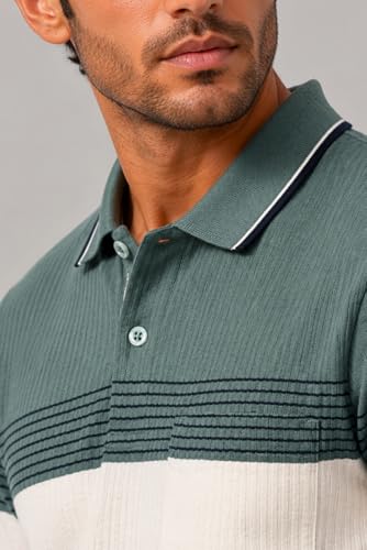 Image of SANE ORIGINALS Polo T-Shirt for Men with Pocket || Striped Polo for Men