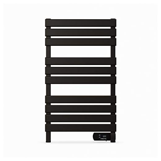CREATE / Warm Towel 500W / Toallero eléctrico Negro / 96,9x5x55 cm/para Suelo o Pared, Temporizador, Pantalla LCD, bajo Consumo
