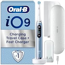 Oral-B iO9 Electric Toothbrushes For Adults, App Connected Handle, 1 Toothbrush Head, Charging Travel Case & Magnetic Pouch…