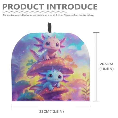 Image of Cartoon Salamander Print Handmade Tea Cozy Kitchen Home Decorations Teas Cosy Creative Gifts Tea Cozies for Teapot Keep Warm Double Tnsulated Kettle Cover for Office