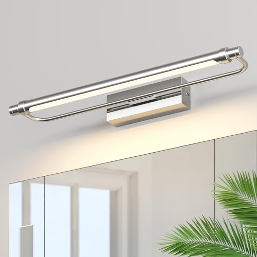 Spiegelleuchte LED salle de bain 50cm noir - Luminaire miroir pivotant 180°