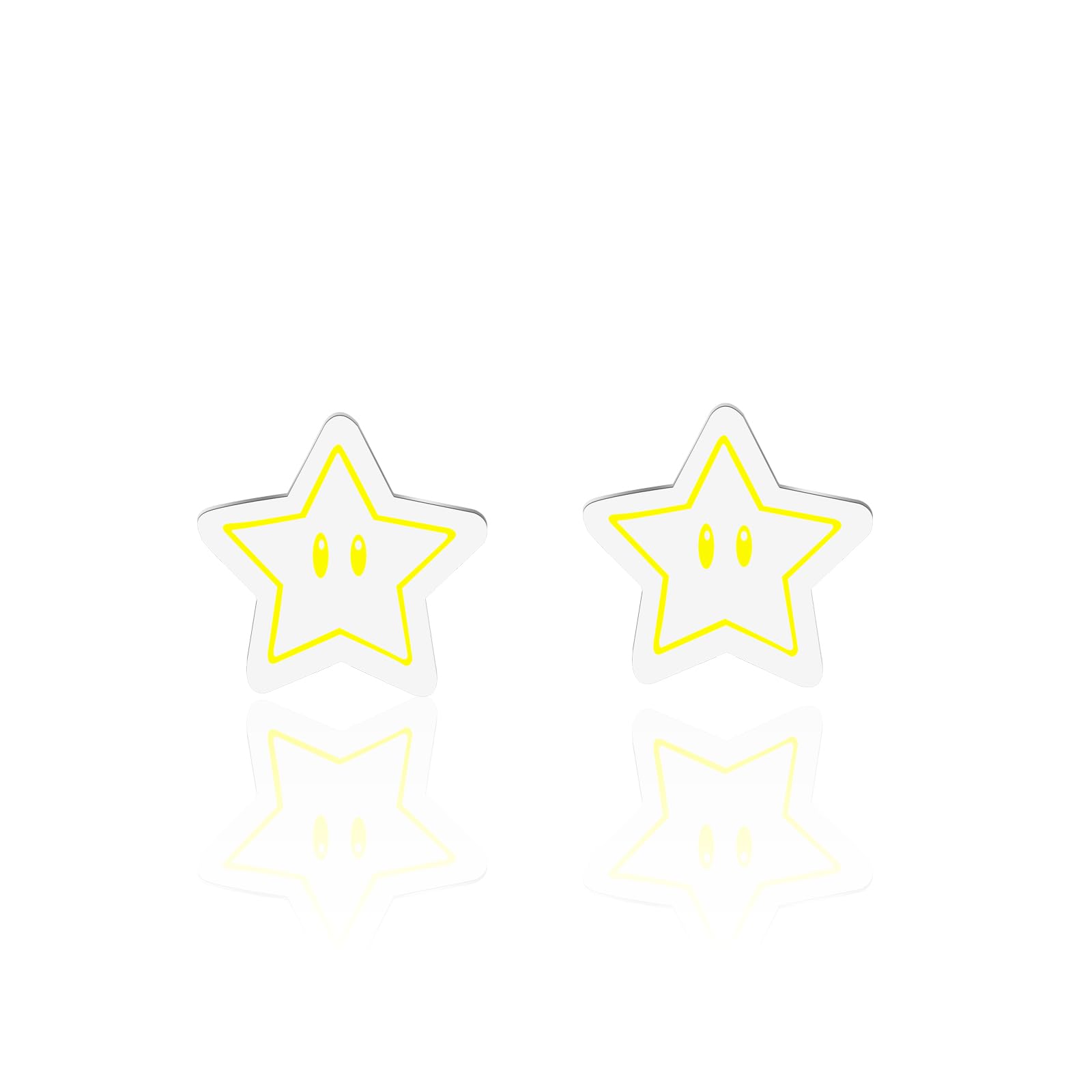 Star Studs Earring Videogame Gift Bros Movie Inspired Gift