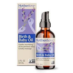 Motherlove Delivery & Child Oil (2 oz) Mild Lavender-Infused Oil for Perineal, Labor & Child Therapeutic massage—Non-GMO, Natural Herbs