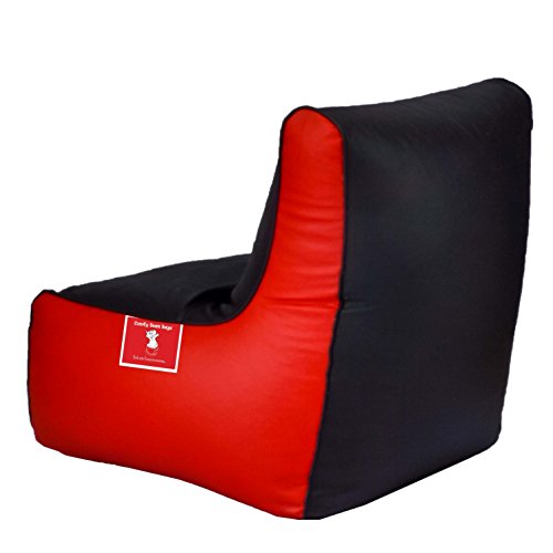 Image of Biggie Bean Bags Bean Chair XXL Bean Bag Without Fillers Cover (Black and Red)