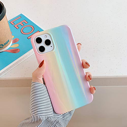Cocomii Holographic Iphone 12/12 Pro Case - Holographic Rainbow - Slim - Lightweight - Glossy - Shiny Reflective Gradient - Luxury Aesthetic Cover Compatible With Apple Iphone 12/12 Pro 6.1" (Rainbow) #TOP6