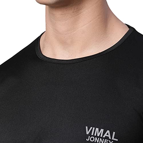 Image of Mack Jonney Men Round Neck Polyster Regular Fit T-Shirt